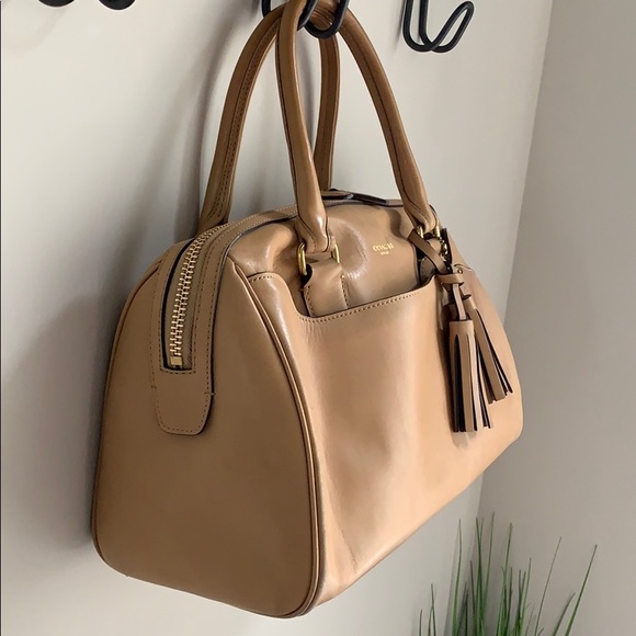AUTHENTIC Tan Coach Barrel Bag - Picture 2 of 8
